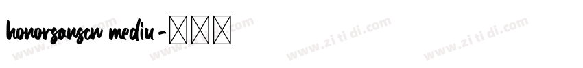honorsanscn mediu字体转换